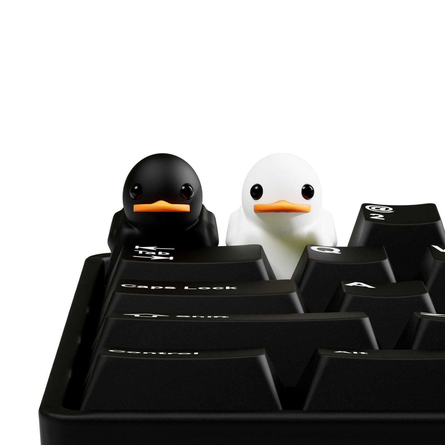 Duckey Keycap Black & White