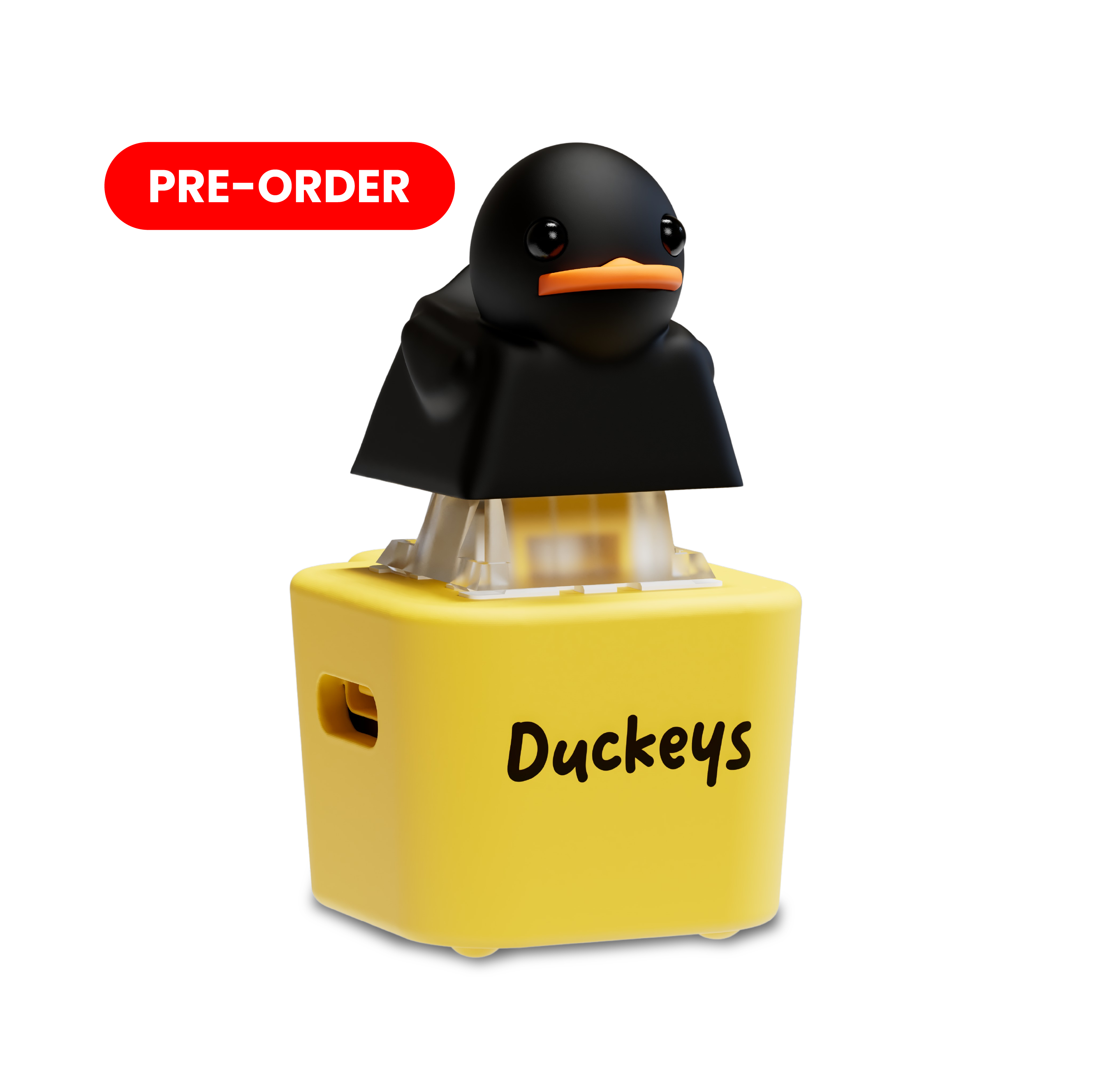Giocattolo Antistress Anatra Ducky Quacking | Portachiavi Con Luce E Suono | Fidget Toy Simpatico Per Ansia E Relax